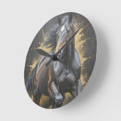 groovy donkere paard ronde klok (Hoek)