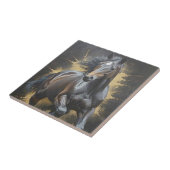 groovy donkere paard tegeltje (Zijkant)