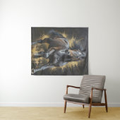 groovy donkere paard wandkleed (In Situ (horizontaal))