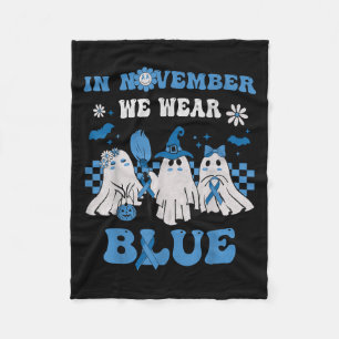 Groovy Draag Blue Diabetes Awareness Schattige Gho Fleece Deken