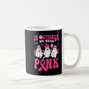 Groovy Draag Roze Borstkanker Warrior Ghost Hallo Koffiemok