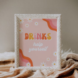 Groovy Drink Party Sign | Groovy-teken