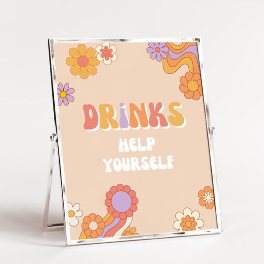 Groovy Drink Party Sign | Groovy-teken