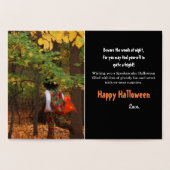 Groovy Dude Halloween Goud Folie Wenskaart Folie Kaarten (Binnen)