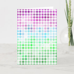 Groovy Eclectic Boho Abstracte Toric Pride Flag Bedankkaart