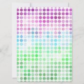 Groovy Eclectic Boho Abstracte Toric Pride Flag Feestdagenkaart (Achterkant)
