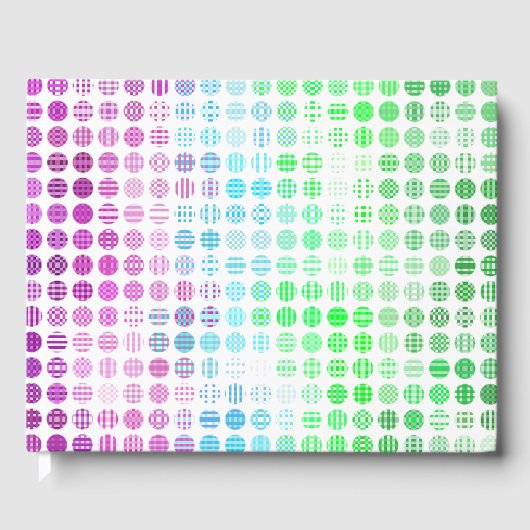 Groovy Eclectic Boho Abstracte Toric Pride Flag Gastenboek (Voorkant)
