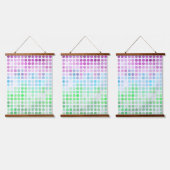 Groovy Eclectic Boho Abstracte Toric Pride Flag Hangend Wandkleed (Driedubbel)