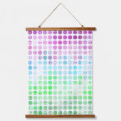 Groovy Eclectic Boho Abstracte Toric Pride Flag Hangend Wandkleed (Voorkant 2)