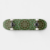 Groovy Eclectisch  Kerst Mandala Patroon Persoonlijk Skateboard (Horizontaal)