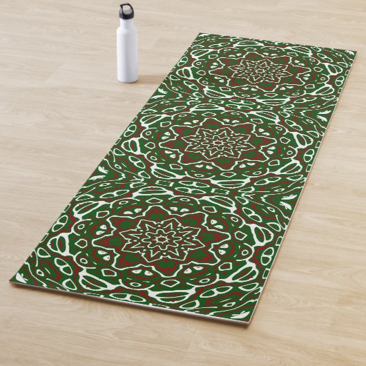 Groovy Eclectisch Kerst Mandala Patroon Yogamat (In situ)