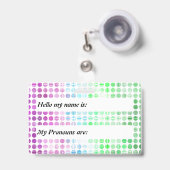 Groovy Eclectische Boho Abstract Torische Pride Vl Badge (Voorzijde met uittrekbare clip)