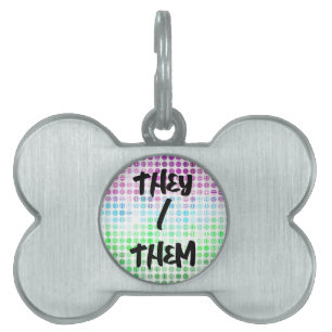 Groovy Eclectische Boho Abstract Torische Pride Vl Huisdieren Naamplaatje