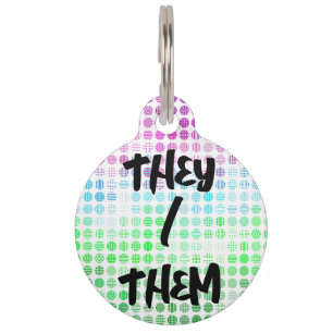 Groovy Eclectische Boho Abstract Torische Pride Vl Huisdierpenning
