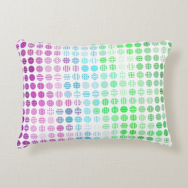 Groovy Eclectische Boho Abstracte Toric Pride Vlag Accent Kussen (Voorkant)