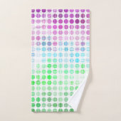 Groovy Eclectische Boho Abstracte Toric Pride Vlag Bad Handdoek (Handdoek)