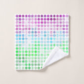Groovy Eclectische Boho Abstracte Toric Pride Vlag Bad Handdoek (Wasdoekje)