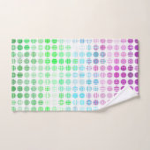 Groovy Eclectische Boho Abstracte Toric Pride Vlag Bad Handdoek (Handdoek)