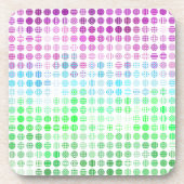 Groovy Eclectische Boho Abstracte Toric Pride Vlag Bier Onderzetter (Voorkant)