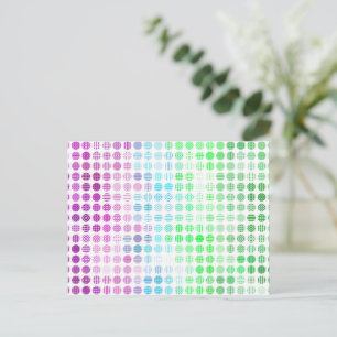 Groovy Eclectische Boho Abstracte Toric Pride Vlag Briefkaart