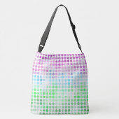 Groovy Eclectische Boho Abstracte Toric Pride Vlag Crossbody Tas (Achterkant)