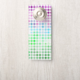 Groovy Eclectische Boho Abstracte Toric Pride Vlag Deurhanger