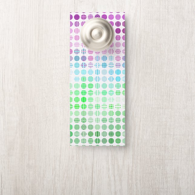 Groovy Eclectische Boho Abstracte Toric Pride Vlag Deurhanger (Op knop)