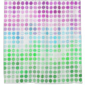Groovy Eclectische Boho Abstracte Toric Pride Vlag Douchegordijn (Voorkant)