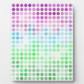 Groovy Eclectische Boho Abstracte Toric Pride Vlag Fotoplaat (Voorkant)