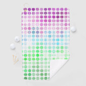 Groovy Eclectische Boho Abstracte Toric Pride Vlag Golfhanddoek (Insitu)