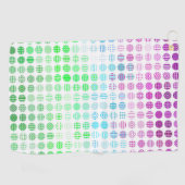 Groovy Eclectische Boho Abstracte Toric Pride Vlag Golfhanddoek (Horizontaal)