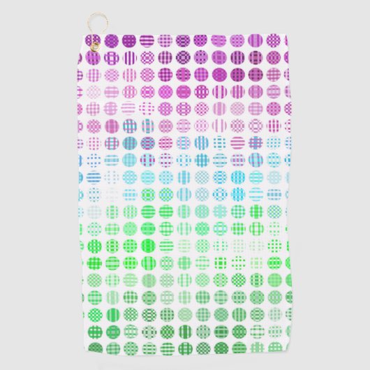 Groovy Eclectische Boho Abstracte Toric Pride Vlag Golfhanddoek (Voorkant)