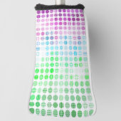 Groovy Eclectische Boho Abstracte Toric Pride Vlag Golfheadcover (Draai 90)