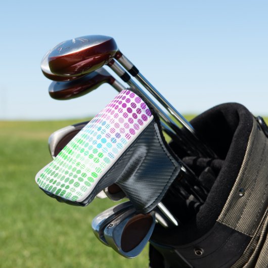 Groovy Eclectische Boho Abstracte Toric Pride Vlag Golfheadcover (Insitu)