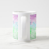 Groovy Eclectische Boho Abstracte Toric Pride Vlag Grote Koffiekop (Achterkant)