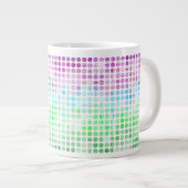 Groovy Eclectische Boho Abstracte Toric Pride Vlag Grote Koffiekop (Voorkant rechts)