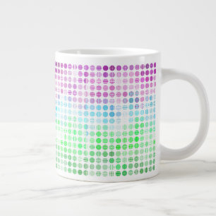 Groovy Eclectische Boho Abstracte Toric Pride Vlag Grote Koffiekop