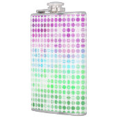 Groovy Eclectische Boho Abstracte Toric Pride Vlag Heupfles (Links)