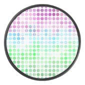 Groovy Eclectische Boho Abstracte Toric Pride Vlag Hockey Puck (Voorkant)