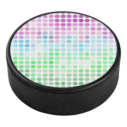 Groovy Eclectische Boho Abstracte Toric Pride Vlag Hockey Puck (3/4)