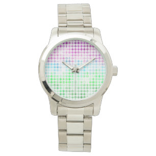Groovy Eclectische Boho Abstracte Toric Pride Vlag Horloge