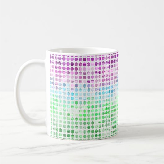 Groovy Eclectische Boho Abstracte Toric Pride Vlag Koffiemok (Links)
