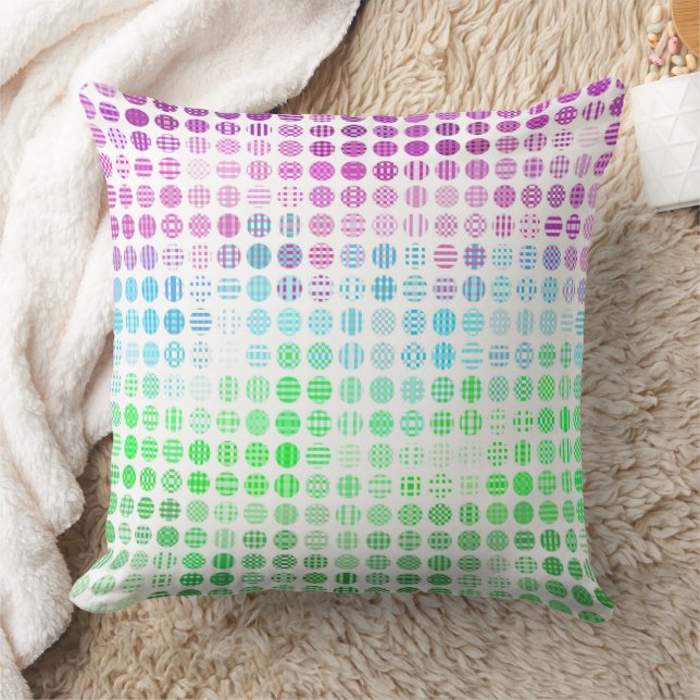 Groovy Eclectische Boho Abstracte Toric Pride Vlag Kussen (Deken)