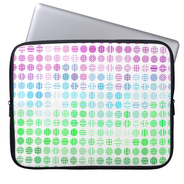 Groovy Eclectische Boho Abstracte Toric Pride Vlag Laptop Sleeve (Voorkant)
