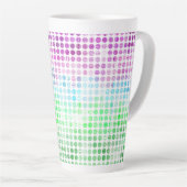 Groovy Eclectische Boho Abstracte Toric Pride Vlag Latte Mok (Rechterhoek)