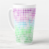 Groovy Eclectische Boho Abstracte Toric Pride Vlag Latte Mok (Linkerhoek)