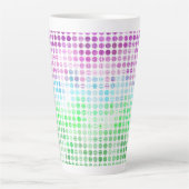 Groovy Eclectische Boho Abstracte Toric Pride Vlag Latte Mok (Voorkant)
