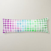 Groovy Eclectische Boho Abstracte Toric Pride Vlag Lichaamskussen (Achterkant)