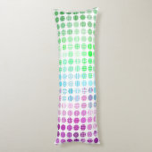 Groovy Eclectische Boho Abstracte Toric Pride Vlag Lichaamskussen (Achterkant (Verticaal))