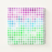 Groovy Eclectische Boho Abstracte Toric Pride Vlag Notitieboek (Achterkant)